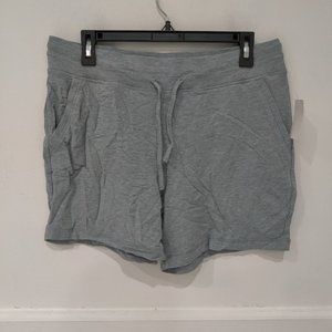 NWT 32 Degrees Women's Drawstring Shorts Heather Lead Size M $45 4A018